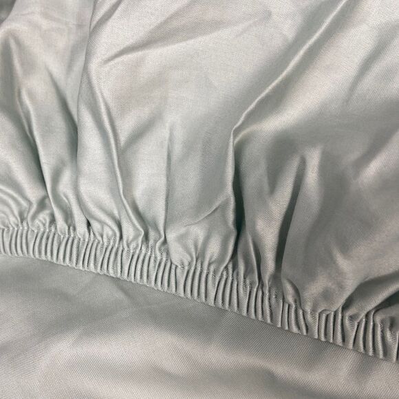 Hotel Collection 680 Thread Count 100% Supima Cotton Fitted Sheet, Lagoon - Picture 3 of 4